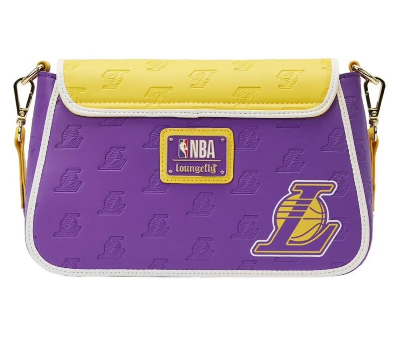 Loungefly Los Angeles Lakers Patch Icons Crossbody Bag - Trendiez U ♥ 