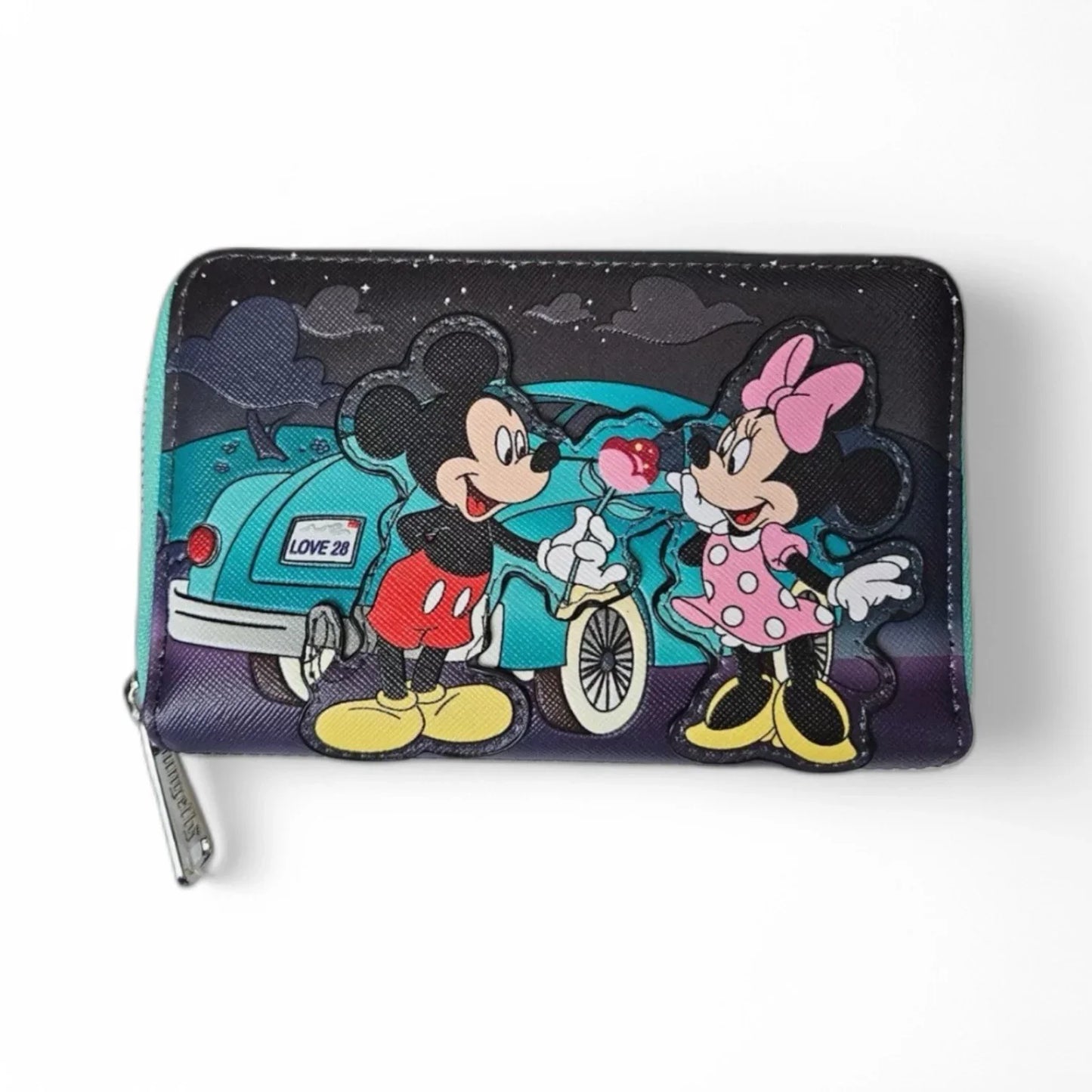 Loungefly Mickey & Minnie Date Night Drive-In Zip Around Wallet NEW! - Trendiez U ♥ 