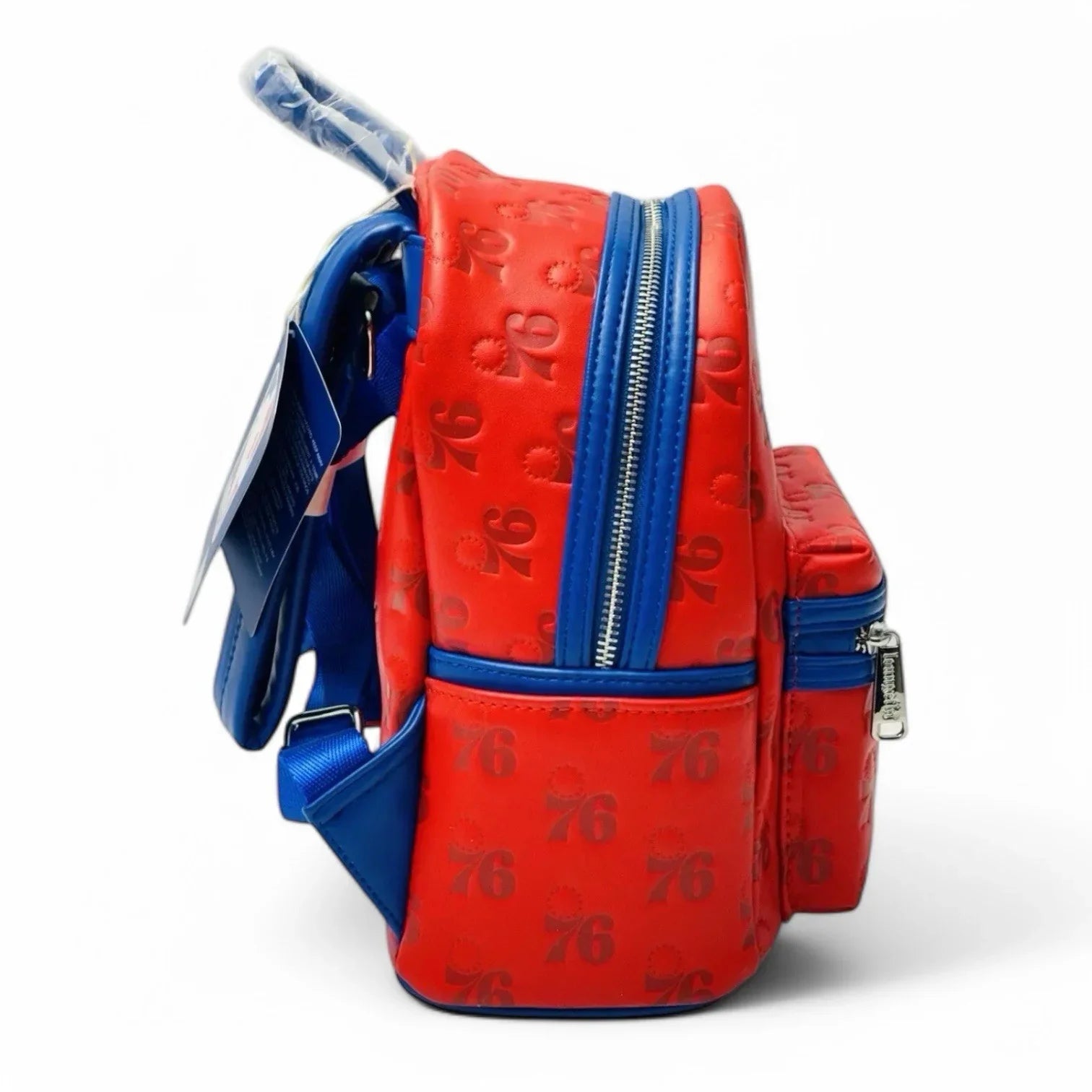 Loungefly NBA Philly Philadelphia 76ers Debossed Logo AOP Mini Backpack New - Trendiez U ♥ 
