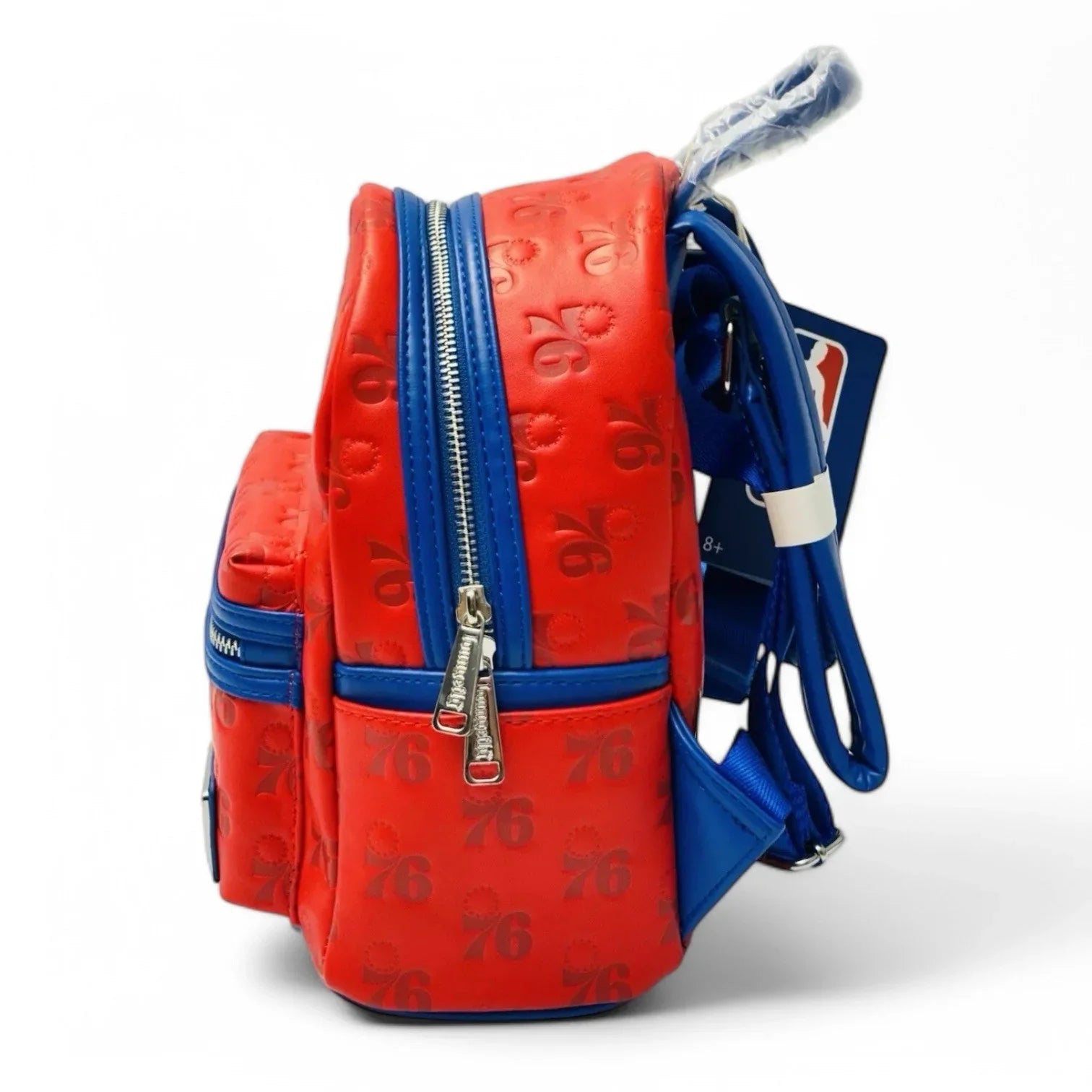 Loungefly NBA Philly Philadelphia 76ers Debossed Logo AOP Mini Backpack New - Trendiez U ♥ 