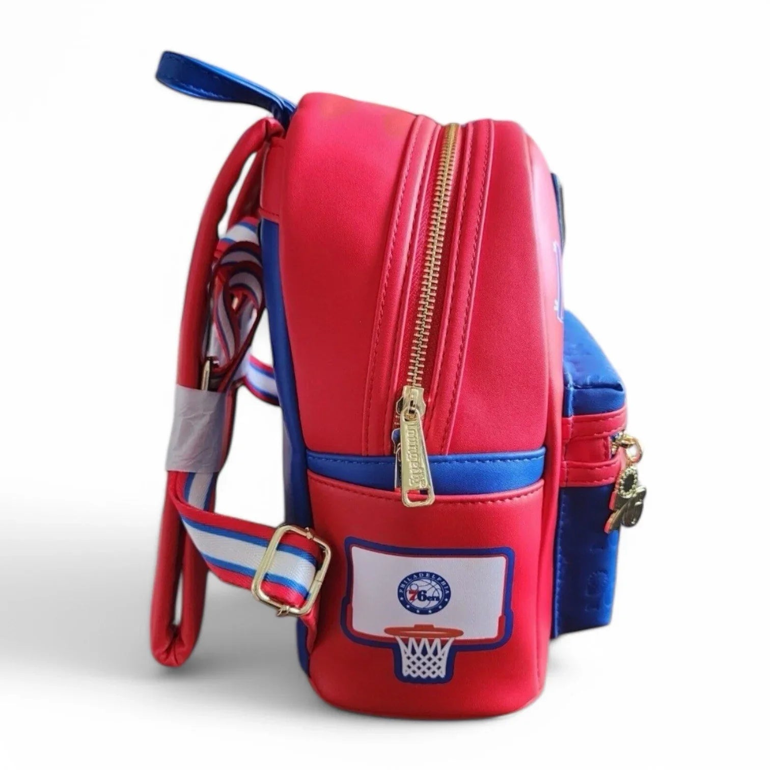 Loungefly Philadelphia 76ers Patches Mini Backpack Debossed Embroidered NEW - Trendiez U ♥ 
