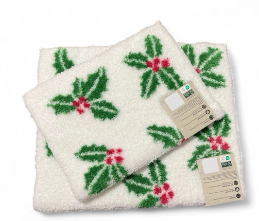 Martha Stewart Christmas Bathroom Mat Set – 2 Piece Anti-Skid - Trendiez U ♥ 