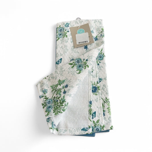 Martha Stewart Dual Purpose Floral Kitchen Towel Set Of 3 Spring Easter Decor - Trendiez U ♥ 