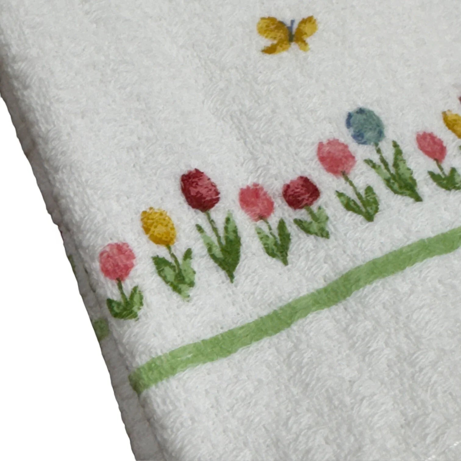 MARTHA STEWART Easter KITCHEN DISH TOWELS Decor 100% COTTON Floral Pink Bunny - Trendiez U ♥ 