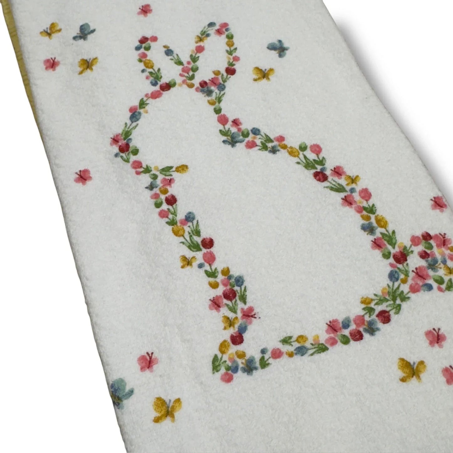 MARTHA STEWART Easter KITCHEN DISH TOWELS Decor 100% COTTON Floral Pink Bunny - Trendiez U ♥ 