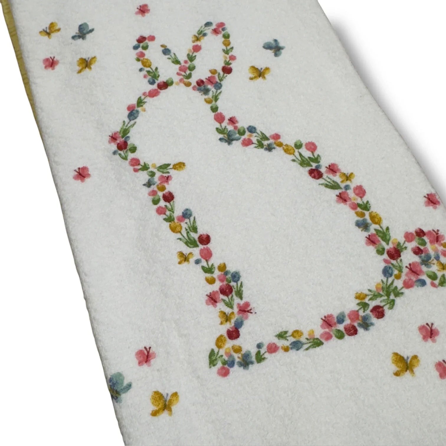 MARTHA STEWART Easter KITCHEN DISH TOWELS Decor 100% COTTON Floral Pink Bunny - Trendiez U ♥ 