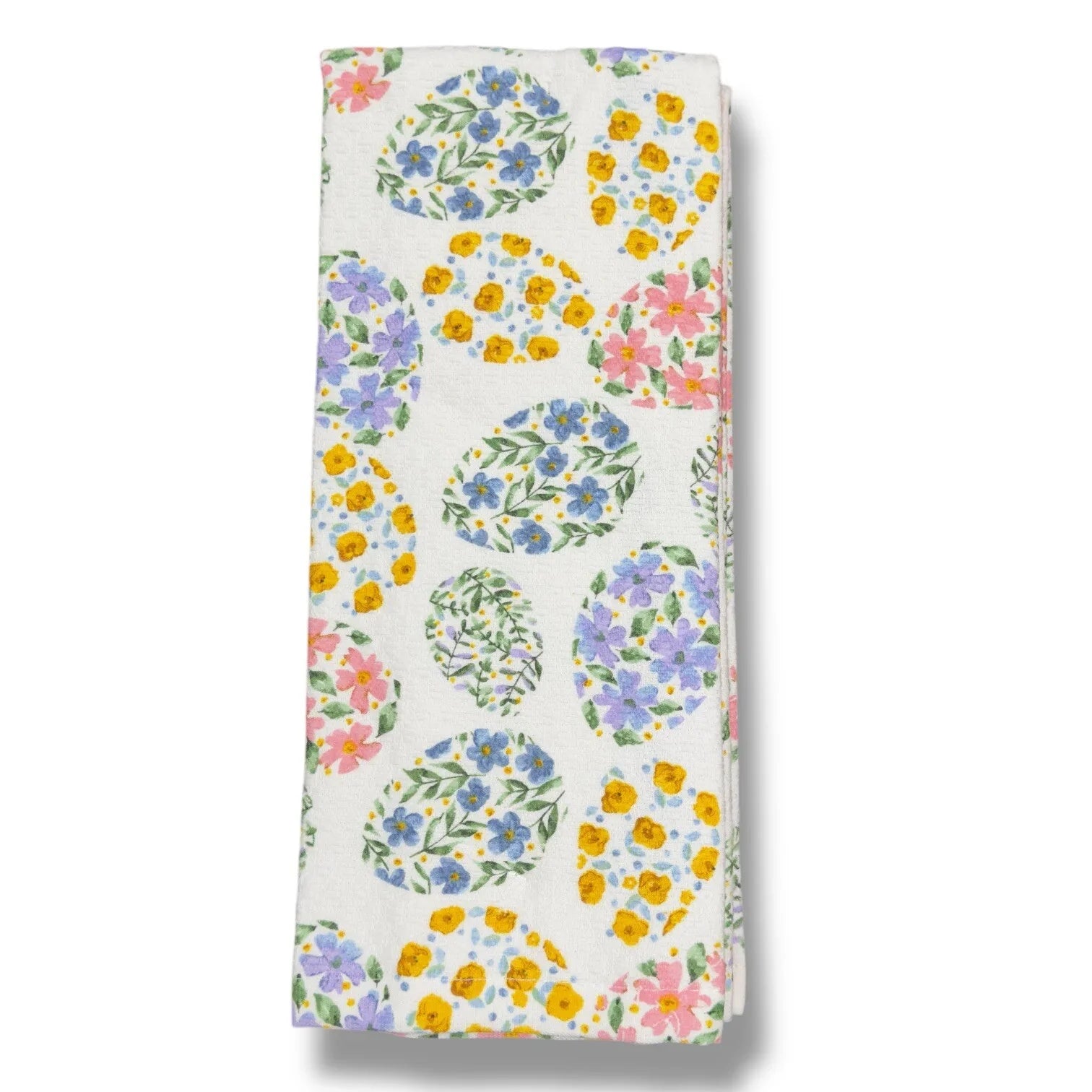 MARTHA STEWART Easter KITCHEN DISH TOWELS Decor 100% COTTON Purple Pink Eggs - Trendiez U ♥ 