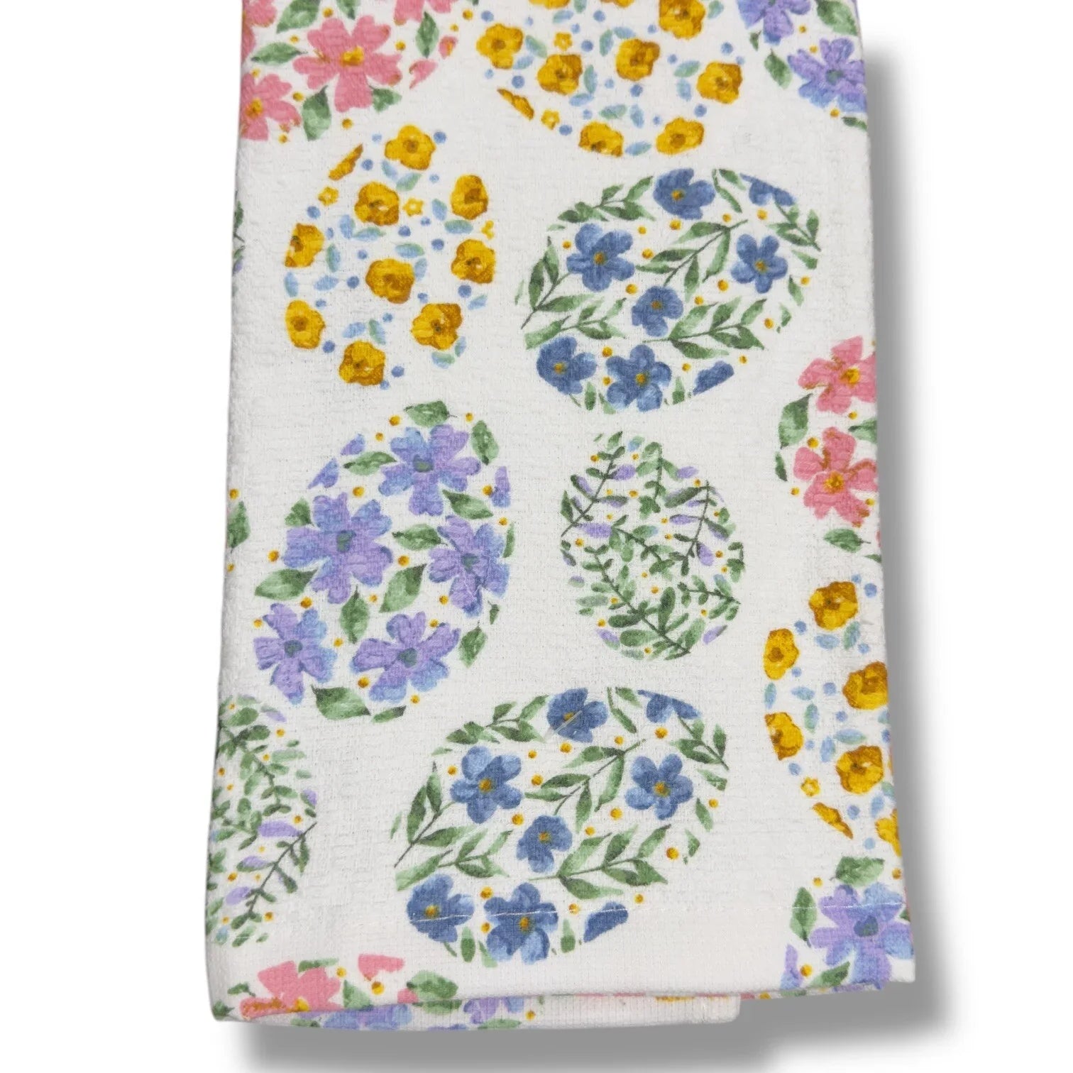 MARTHA STEWART Easter KITCHEN DISH TOWELS Decor 100% COTTON Purple Pink Eggs - Trendiez U ♥ 