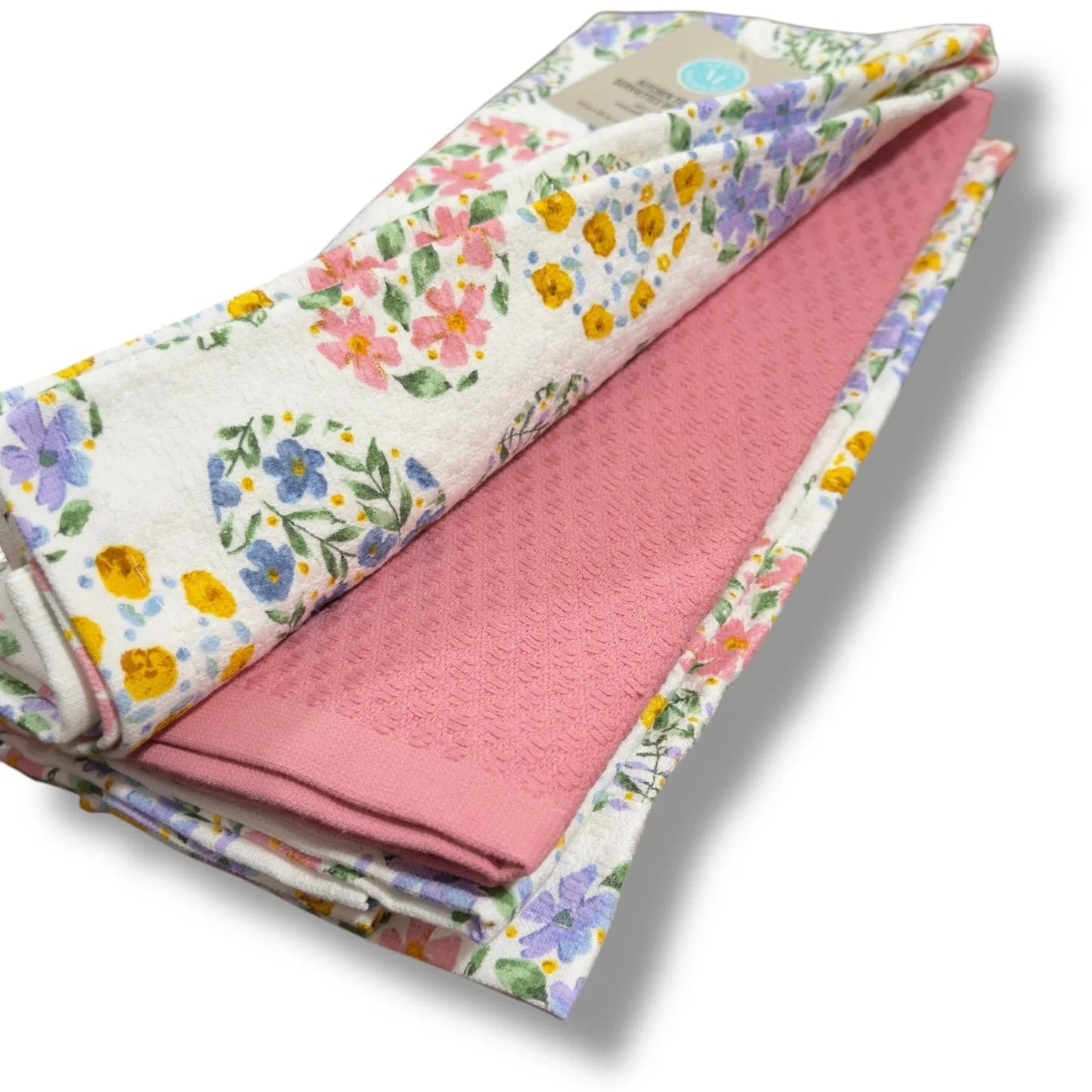 MARTHA STEWART Easter KITCHEN DISH TOWELS Decor 100% COTTON Purple Pink Eggs - Trendiez U ♥ 