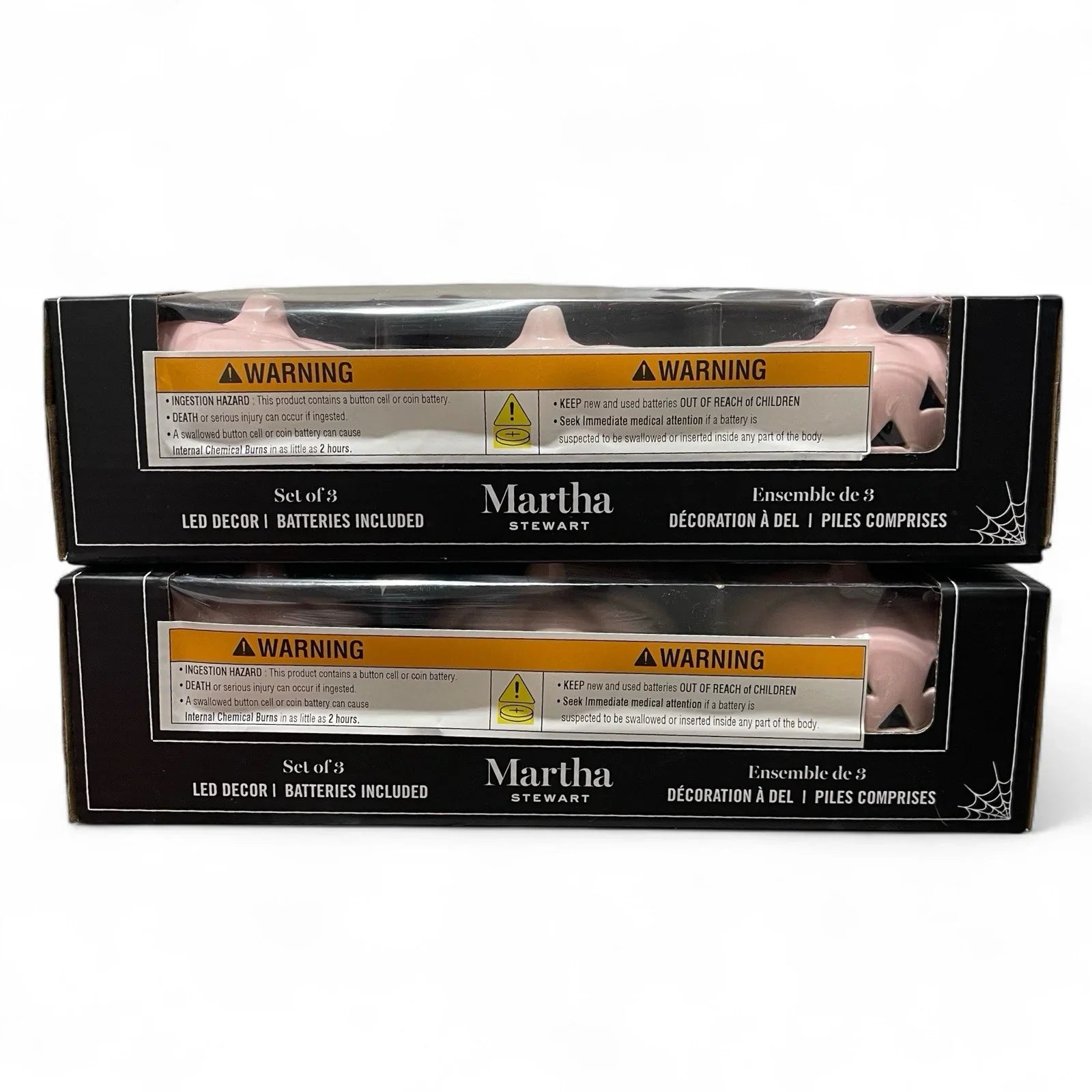 Martha Stewart LED Light Up 6PC Pink Pumpkin Jack O’ Lantern Battery Included - Trendiez U ♥ 
