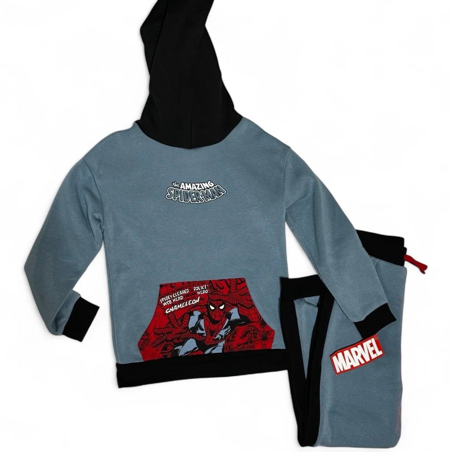 Marvel Spider-Man Hoodie & Jogger Set Boys Blue Black Amazing Spiderman Outfit - Trendiez U ♥ 