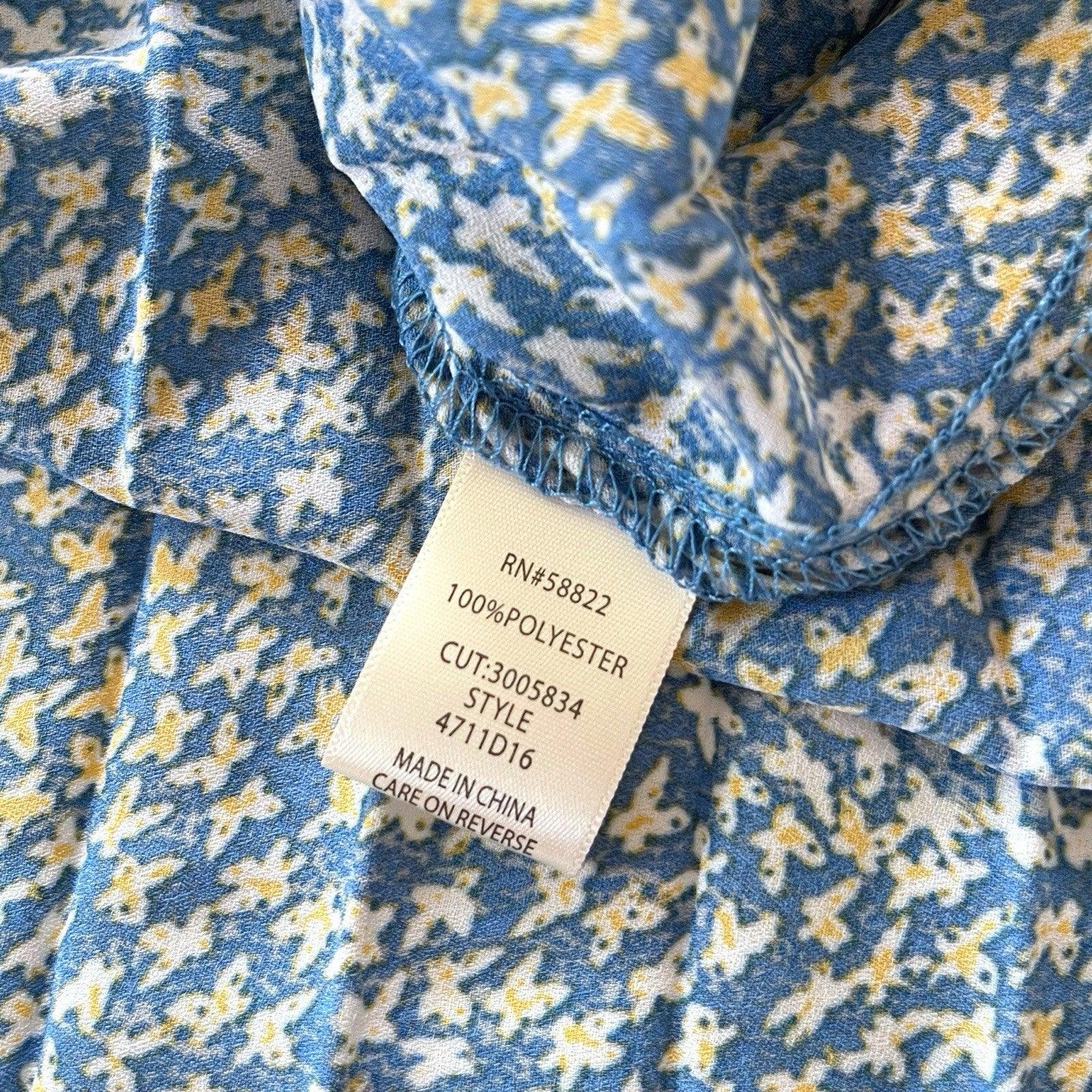 Max Studio Blue Floral Pleated Maxi Skirt Size M Boho Chic MSRP $138 NEW - Trendiez U ♥ 