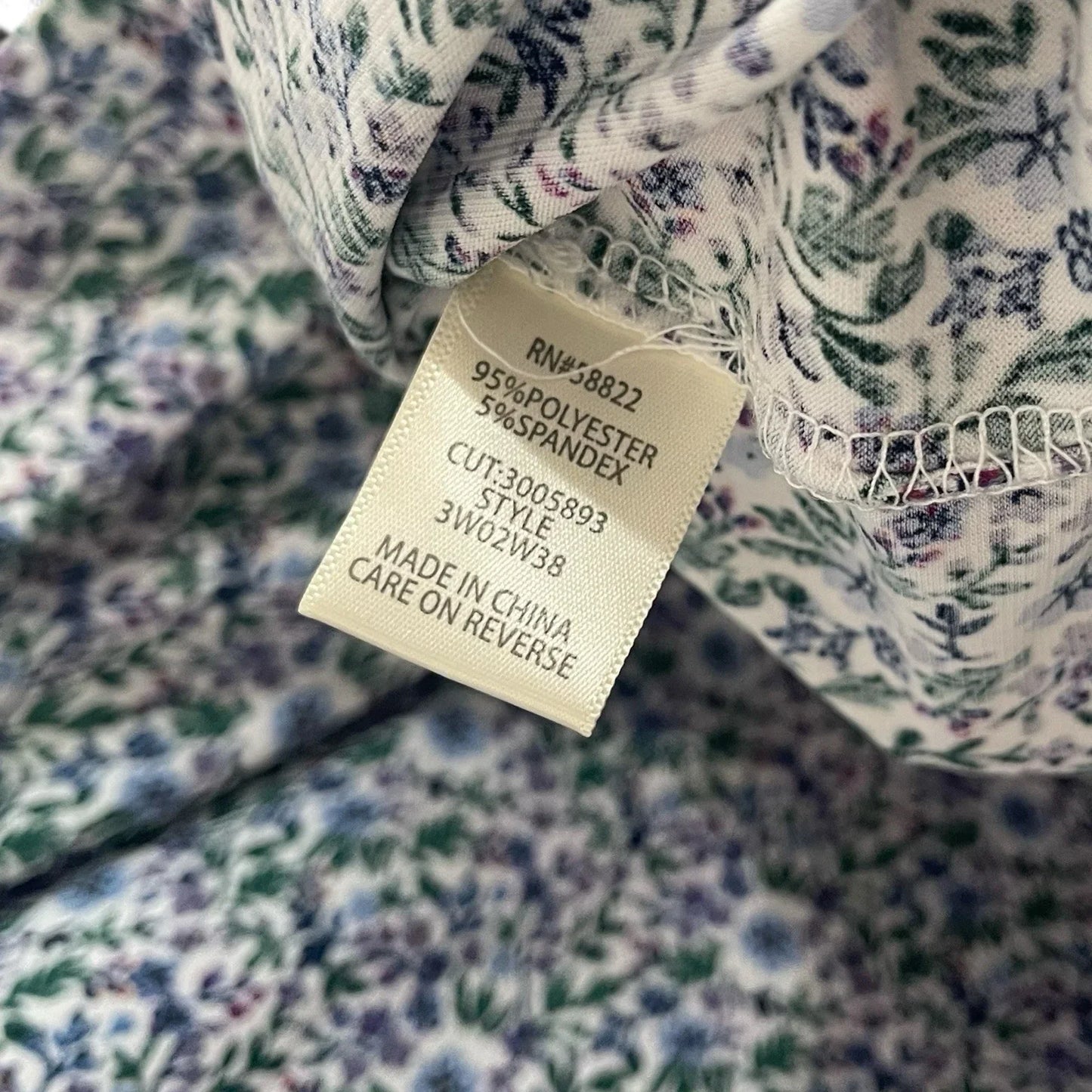 Max Studio Women’s Blouse 1X Blue Floral Ruched Puff Sleeve Scoop Neck NWT - Trendiez U ♥ 