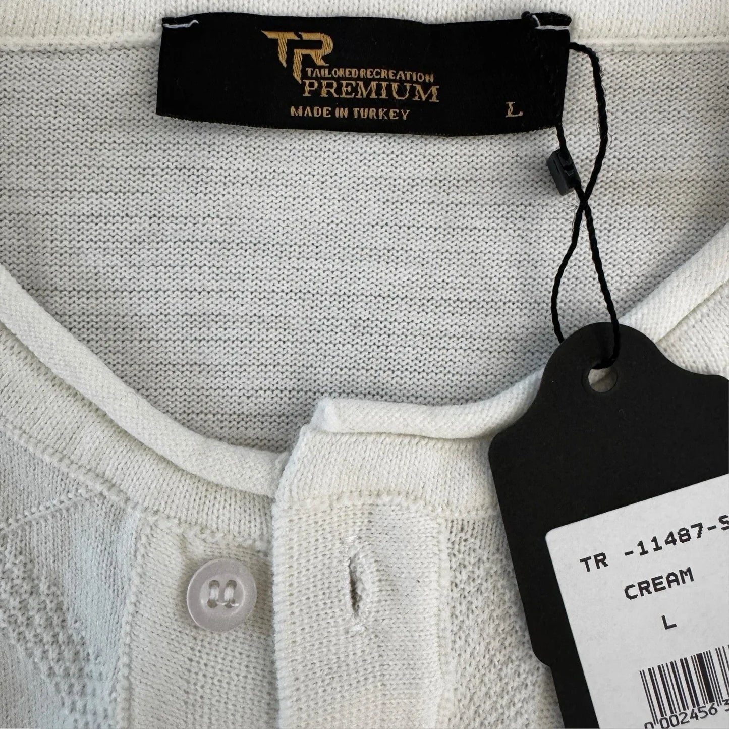 Men’s Tailored Recreation Premium Slim Fit Dress Sweater T-Shirt White Large - Trendiez U ♥ 