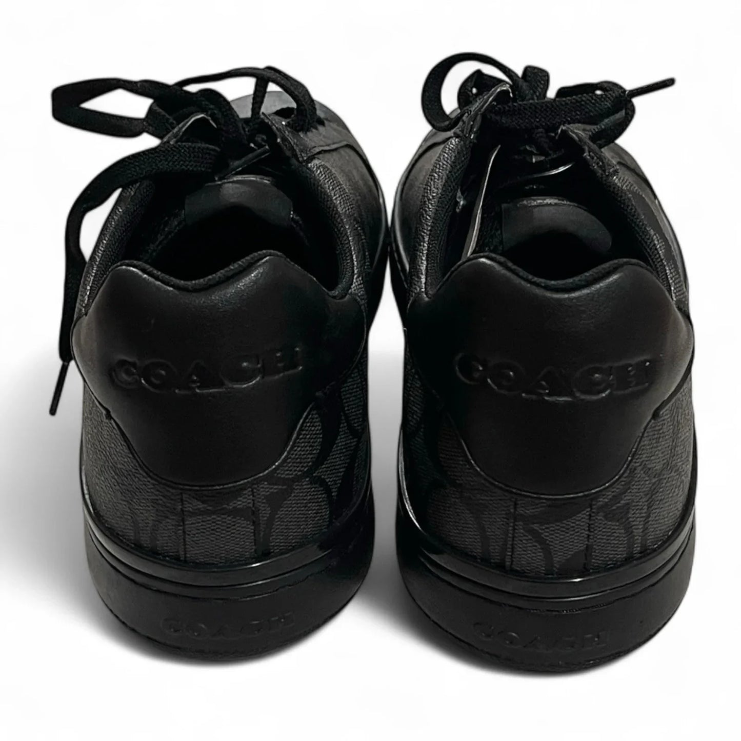 Mens COACH Signature Clip Low Sneakers Black Charcoal Size 13 - Trendiez U ♥ 