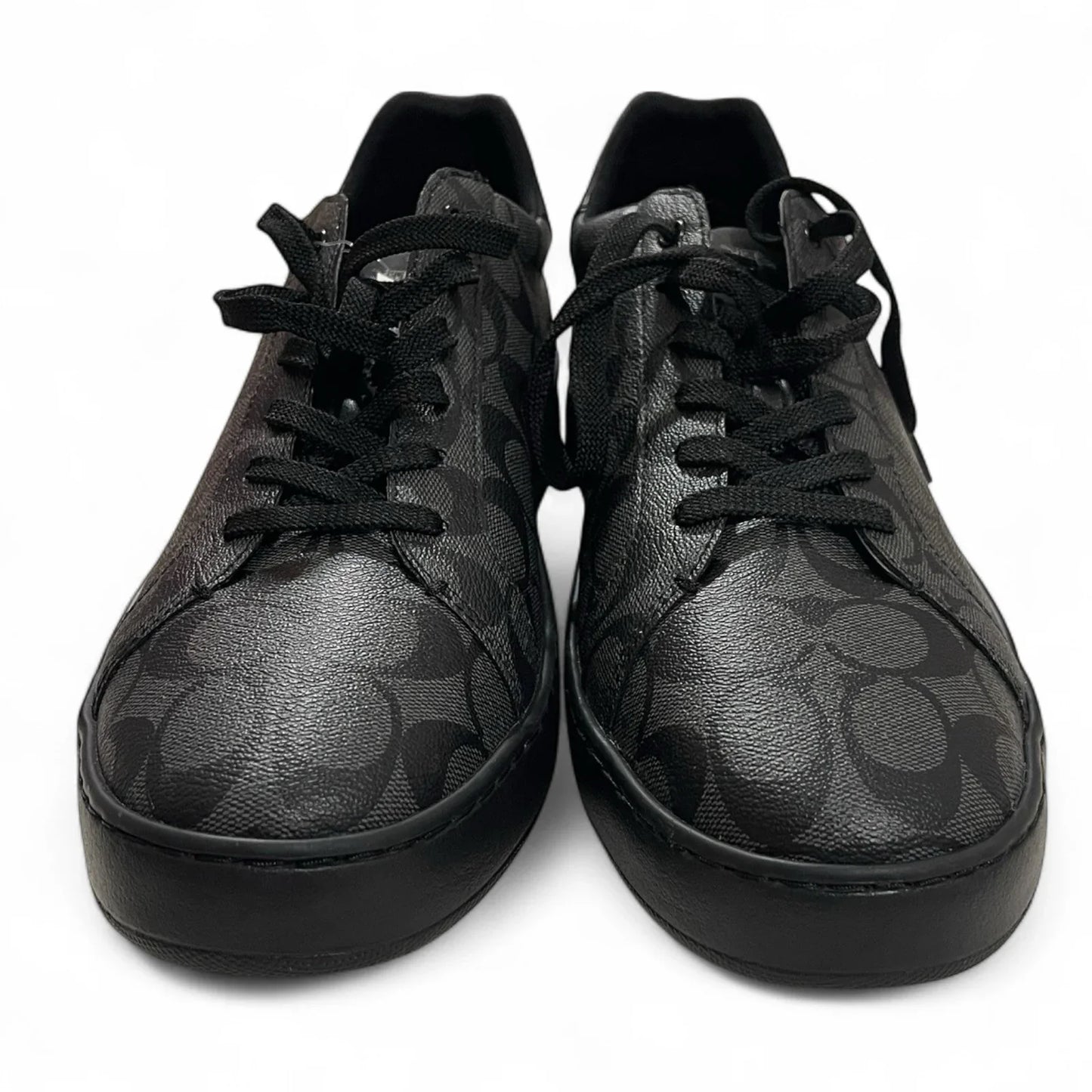 Mens COACH Signature Clip Low Sneakers Black Charcoal Size 13 - Trendiez U ♥ 