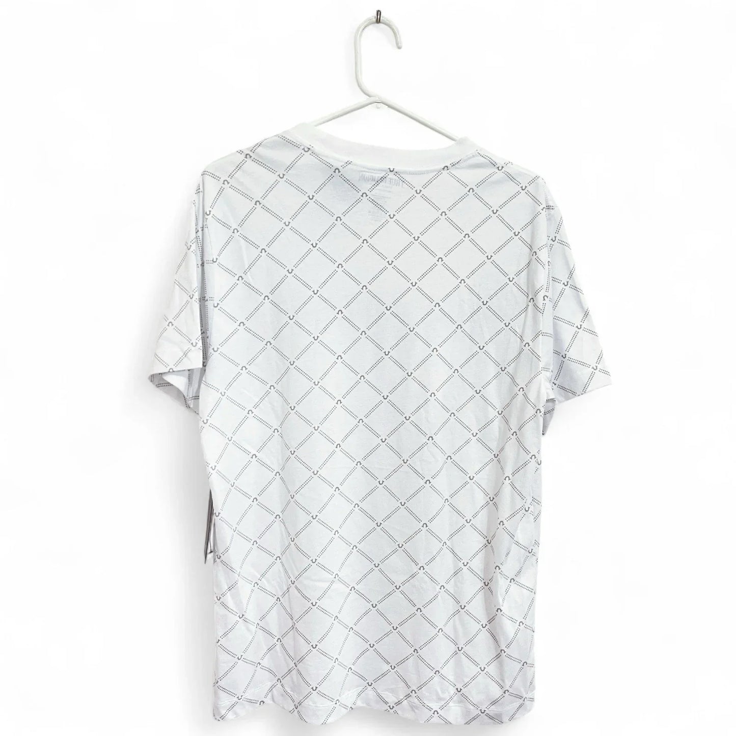 MENS LARGE WHITE/GREEN BLINGED LOGO TRUE RELIGION T-SHIRT - NWT - Trendiez U ♥ 