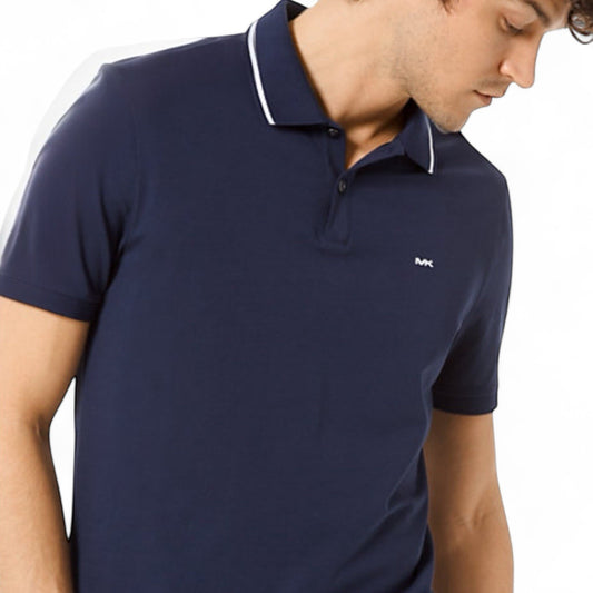 Michael Kors Men’s Polo Shirt – Navy Blue Short Sleeve - Trendiez U ♥ 