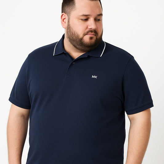 Michael Kors Men’s Polo Shirt – Navy Blue Short Sleeve - Trendiez U ♥ 