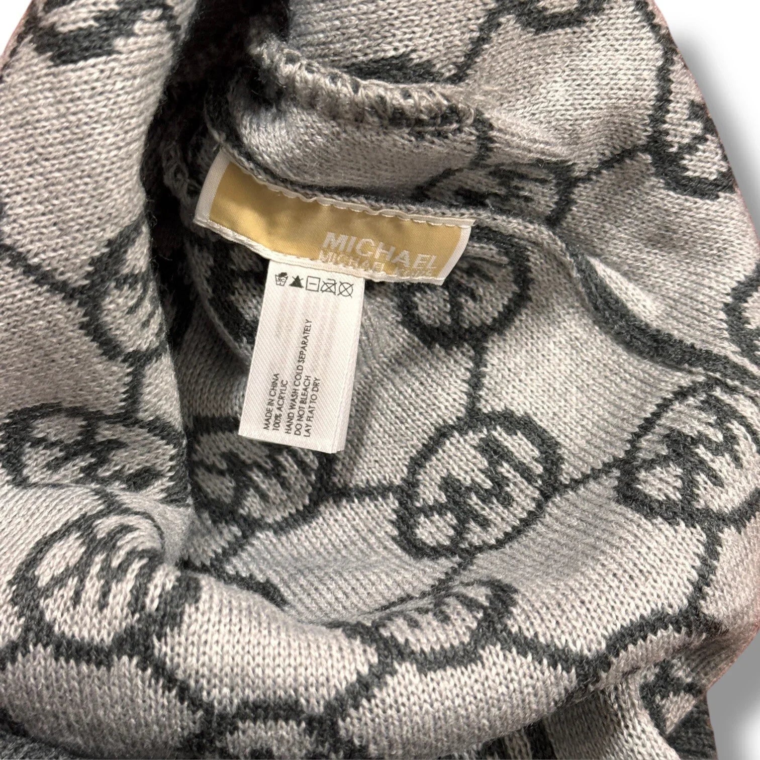 Michael Kors SIGNATURE MK BEANIE Winter Hat Gray Women’s Gift OS - Trendiez U ♥ 