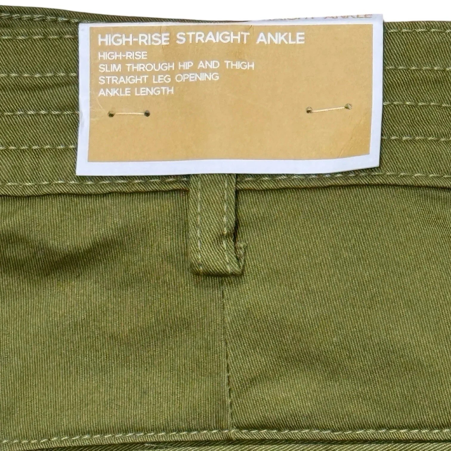 Michael Kors Women's High Rise Straight Ankle Pants Smoky Olive Sz 10 - Trendiez U ♥ 