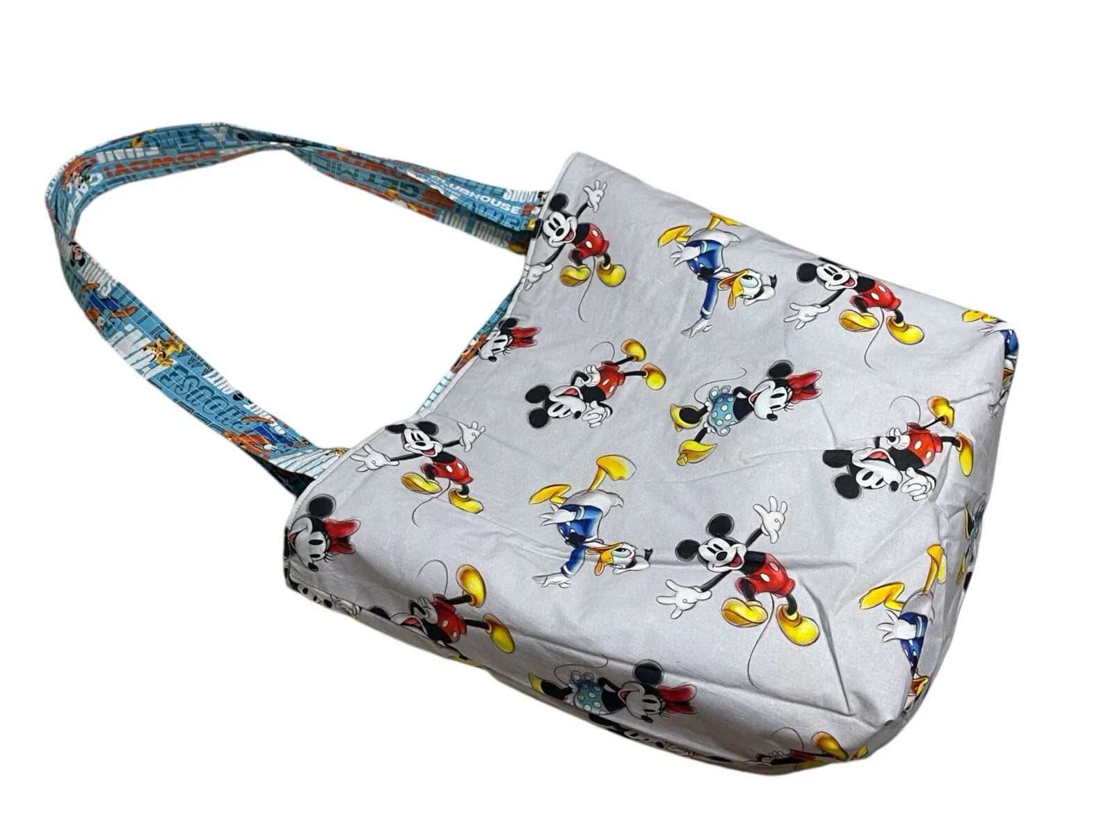 MICKEY CLUBHOUSE REVERSIBLE HANDMADE TOTE/ DIAPER Bag 🌱Eco-Friendly 100% Cotton - Trendiez U ♥ 
