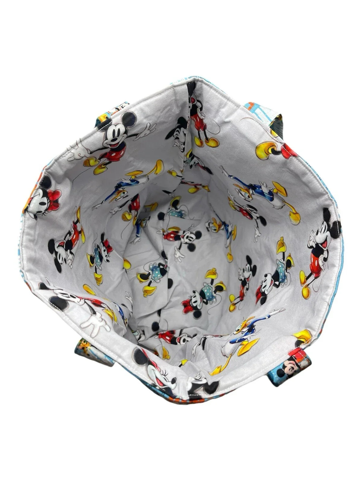 MICKEY CLUBHOUSE REVERSIBLE HANDMADE TOTE/ DIAPER Bag 🌱Eco-Friendly 100% Cotton - Trendiez U ♥ 