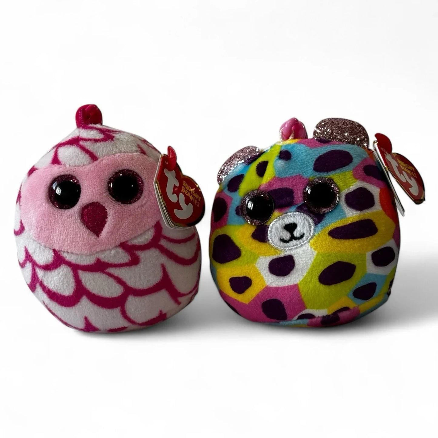 Mini Ty Squishy Beanies Plush Clip On Keychain 3" Cat, Owl, Bear - Trendiez U ♥ 