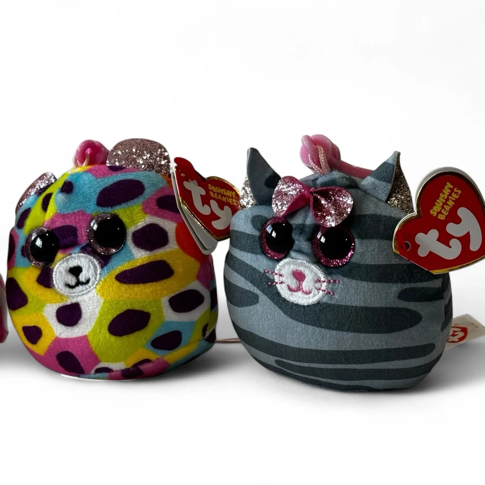Mini Ty Squishy Beanies Plush Clip On Keychain 3" Cat, Owl, Bear - Trendiez U ♥ 