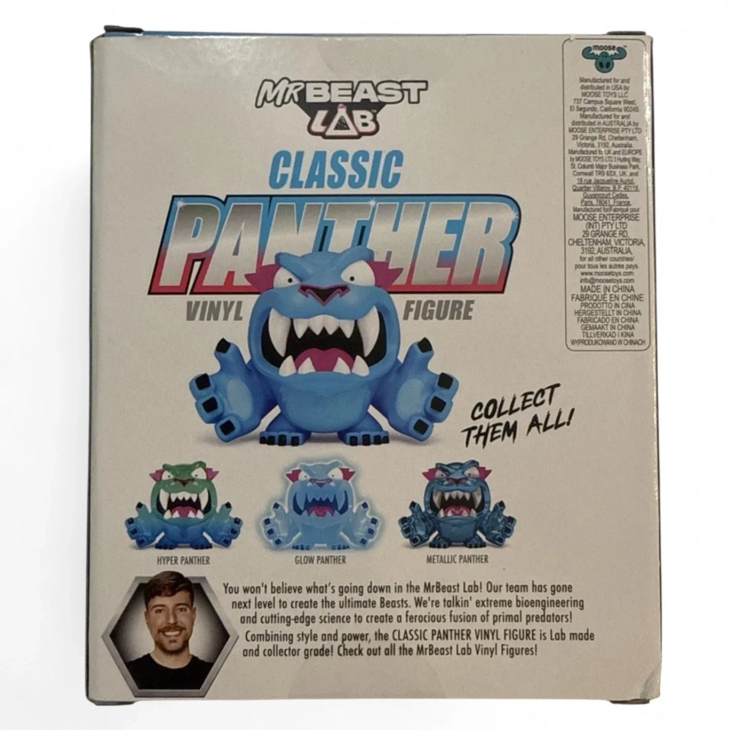 Mr Beast Lab Classic Panther Vinyl Figure Moose Action Figure Toy - Trendiez U ♥ 