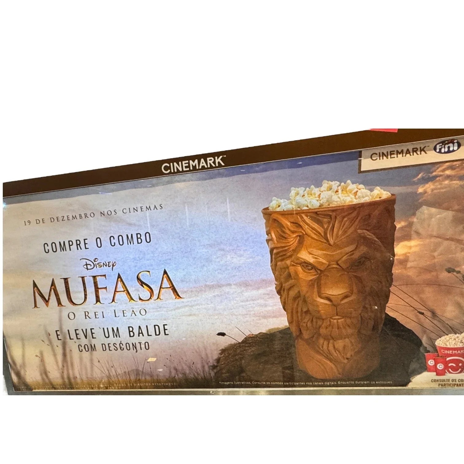 MUFASA The Lion King Popcorn Bucket & Collectible Cup Combo From Brazil Cinemark - Trendiez U ♥ 