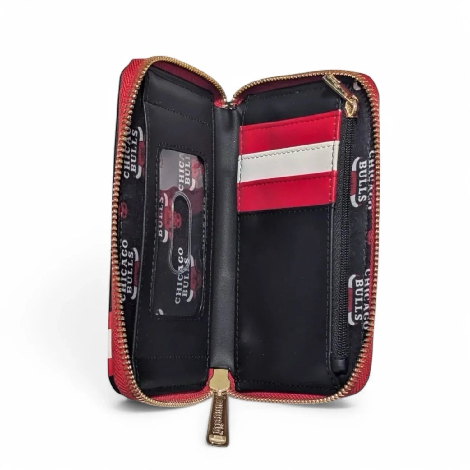 NBA CHICAGO BULLS LOUNGEFLY WALLET PATCHED EMBROIDERED - Trendiez U ♥ 
