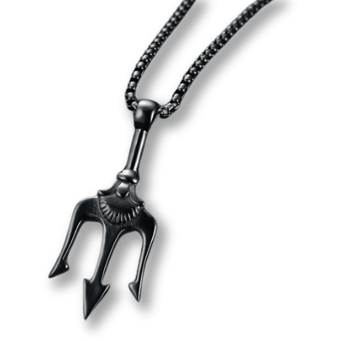 Neptune Trident Titanium Steel Necklace - Trendiez U ♥ 