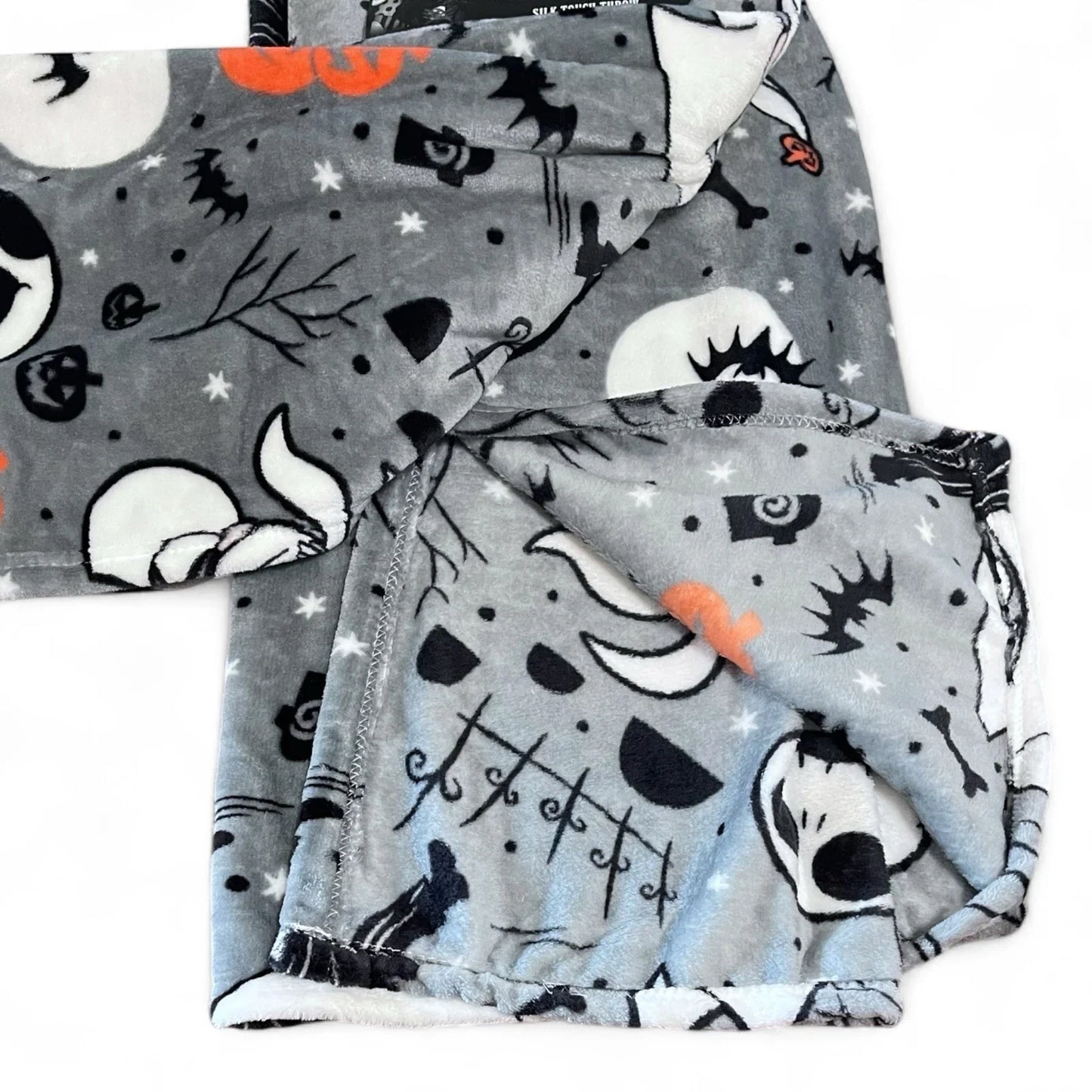 Nightmare Before Christmas Throw Blanket Jack Skellington Silk Touch 50x70” - Trendiez U ♥ 