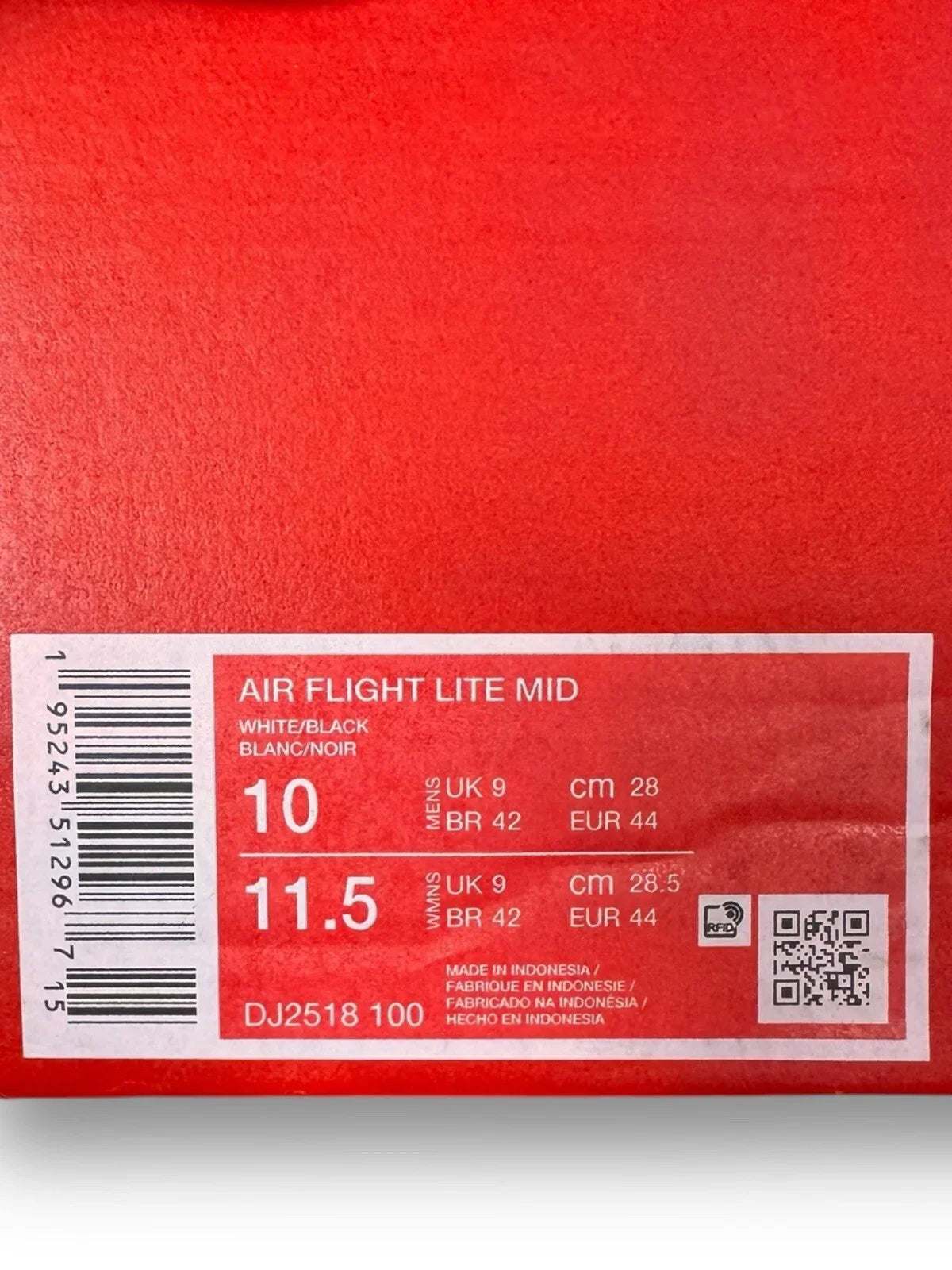 Nike Air Flight Lite Mid [2021] White Black DJ2518-100 sz 10 Men's - Trendiez U ♥ 