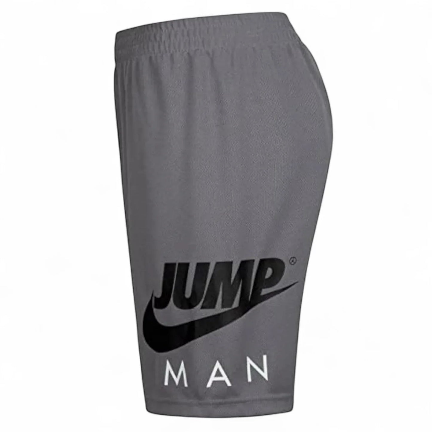 NIKE AIR JORDAN BOY'S 2 PC SET White SHORT SLEEVE GRAY MESH SHORTS - Trendiez U ♥ 