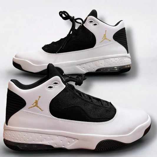 Nike Air Jordan Mens Max Aura 2 ''White Black Gold'' Basketball Shoes CK6636-107 - Trendiez U ♥ 
