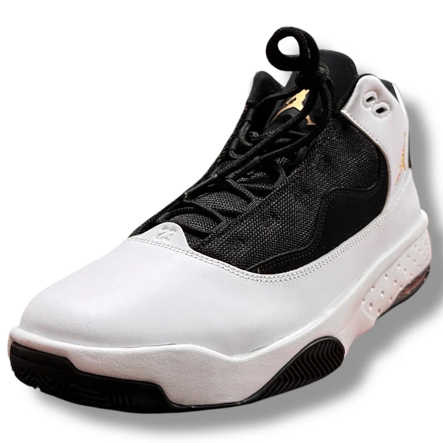 Nike Air Jordan Mens Max Aura 2 ''White Black Gold'' Basketball Shoes CK6636-107 - Trendiez U ♥ 
