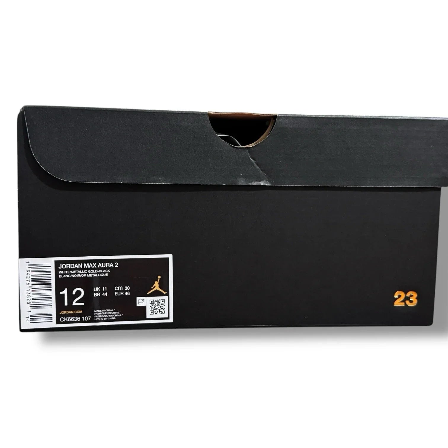 Nike Air Jordan Mens Max Aura 2 ''White Black Gold'' Basketball Shoes CK6636-107 - Trendiez U ♥ 