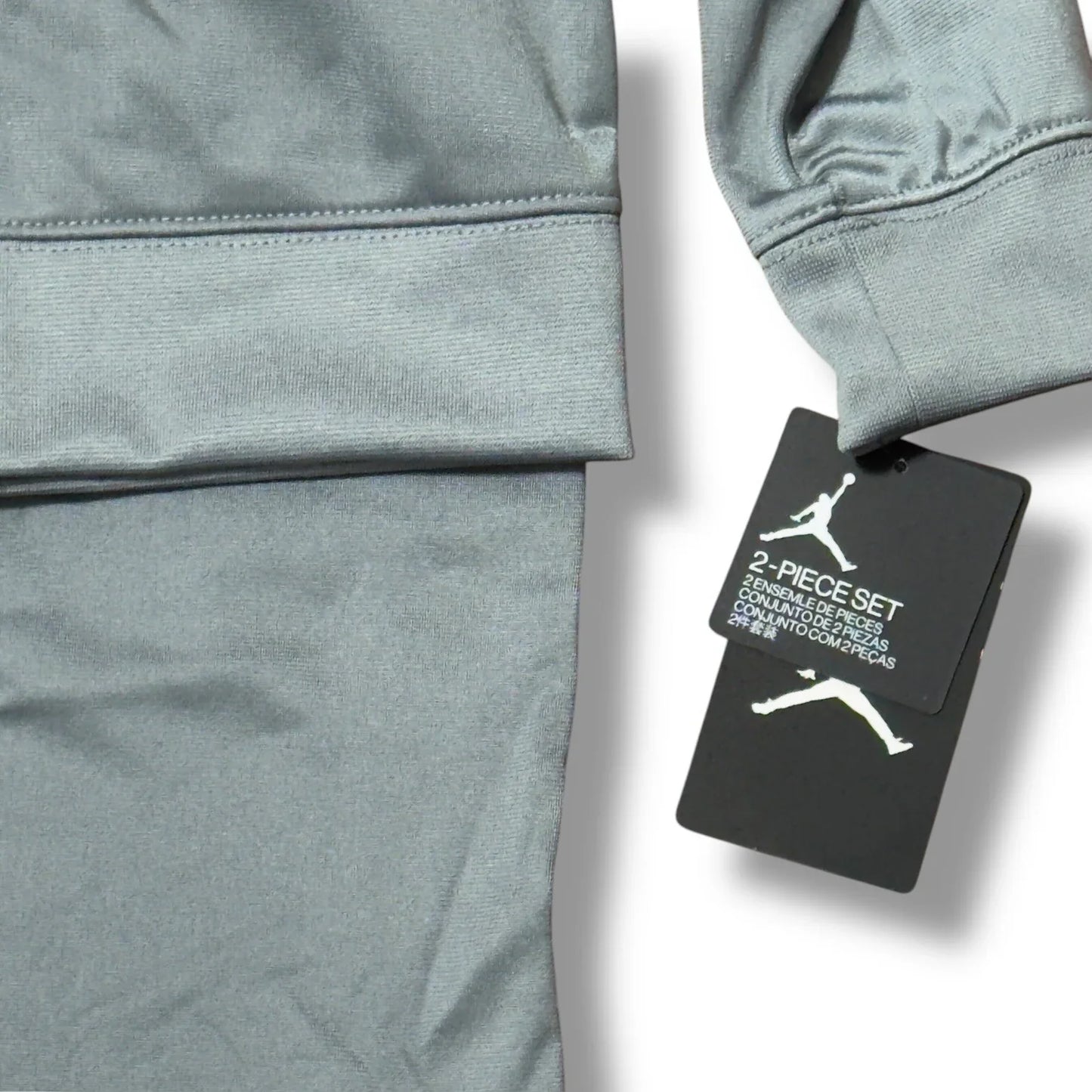 Nike Air Jordan Track Suit Kids Med 5-6yr 2Pc Sweatsuit Black Gray Jogging Suit - Trendiez U ♥ 