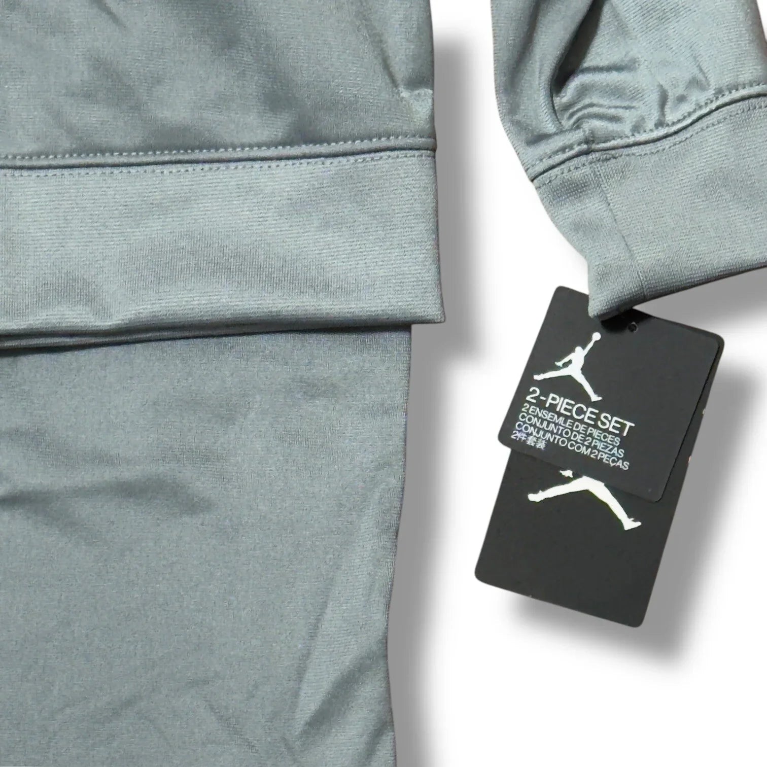 Nike Air Jordan Track Suit Kids Med 5-6yr 2Pc Sweatsuit Black Gray Jogging Suit - Trendiez U ♥ 