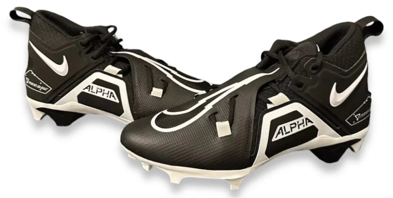 Nike Alpha Menace Pro 3 Shadow Black Football Cleats CT6649-010 Men’s Size 11.5 - Trendiez U ♥ 