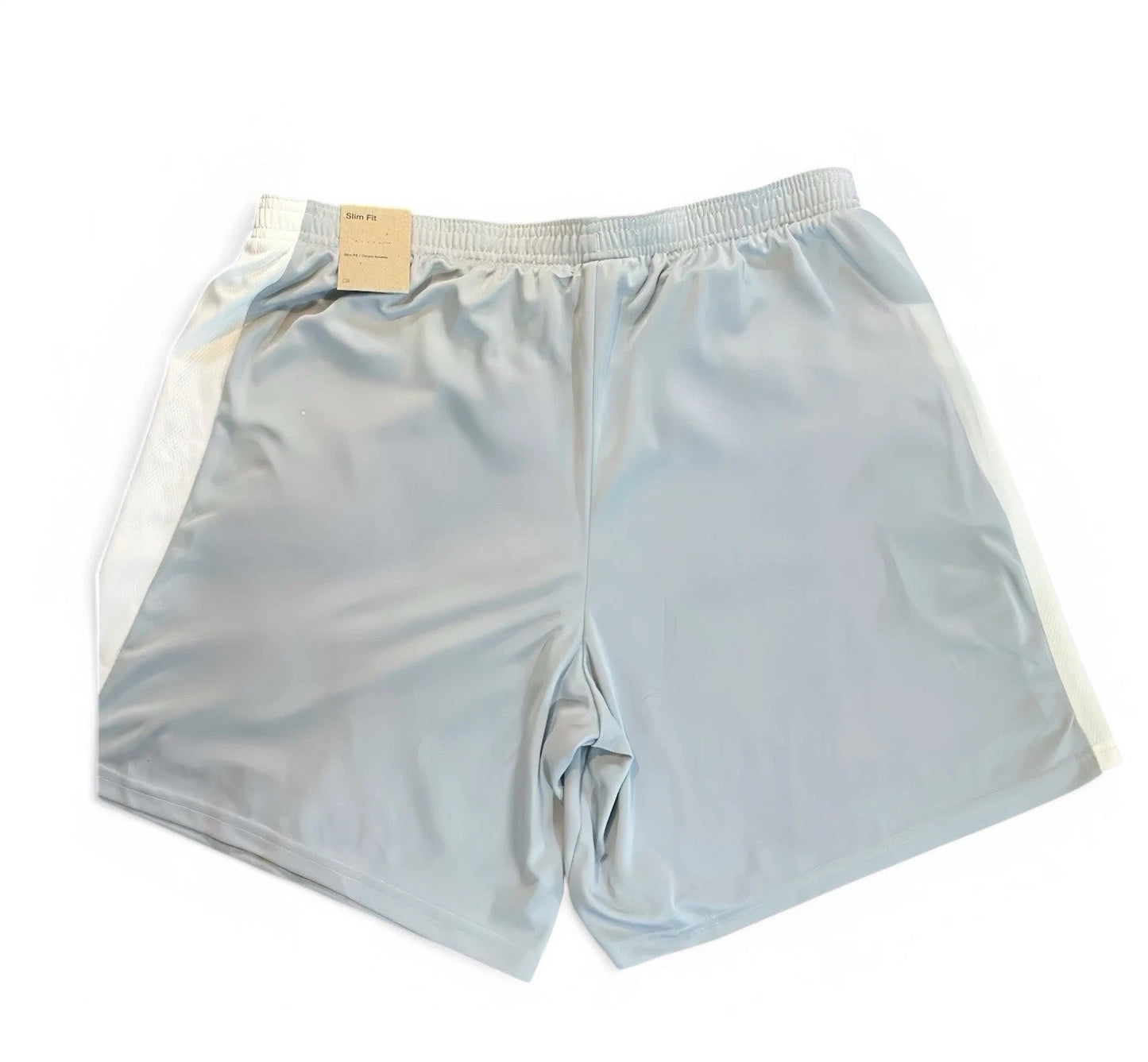 Nike Dri-FIT Men’s Shorts – 2XL Slim Fit Athletic, Gray/White/Blue (DV9742-012) - Trendiez U ♥ 