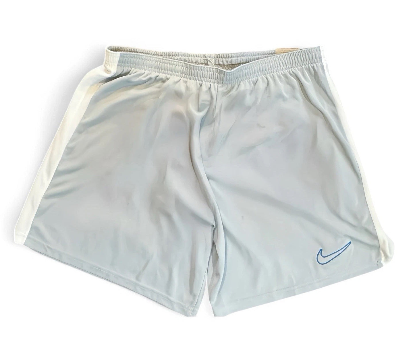 Nike Dri-FIT Men’s Shorts – 2XL Slim Fit Athletic, Gray/White/Blue (DV9742-012) - Trendiez U ♥ 