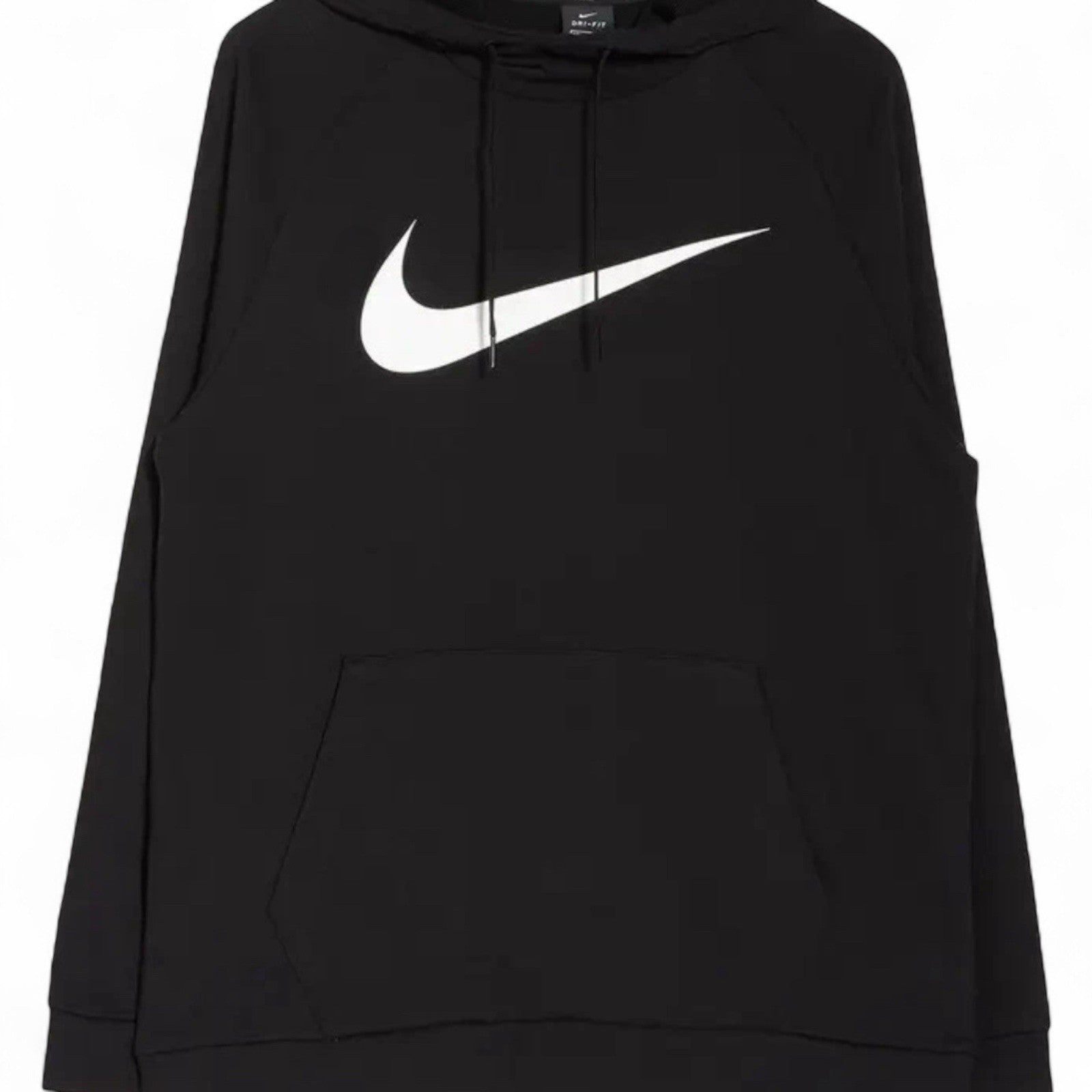 Nike Men’s Pullover Hoodie – 2XL Black Dri-FIT Training with Big Swoosh (CZ2425-010) - Trendiez U ♥ 