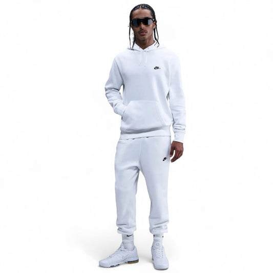 Nike Sportswear Club Fleece Set – Men’s Hoodie & Joggers White Black - Trendiez U ♥ 