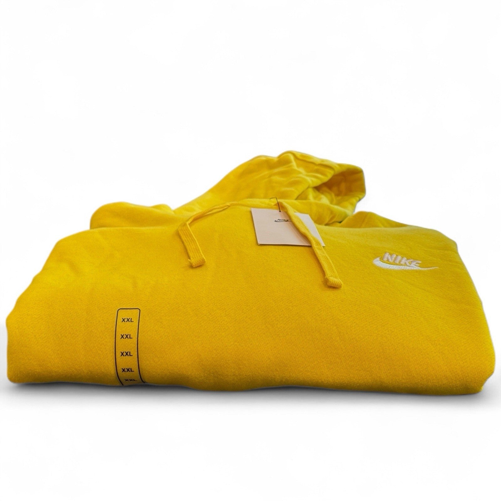 Nike Sportswear Men's Small Yellow Club Fleece Hoodie Pullover Athleisure 2XL - Trendiez U ♥ 