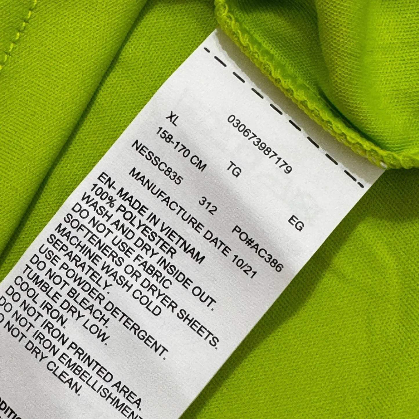 Nike Swim Kids’ Rash Guard – Green Octopus Swoosh, Size XL UPF 40+ - Trendiez U ♥ 