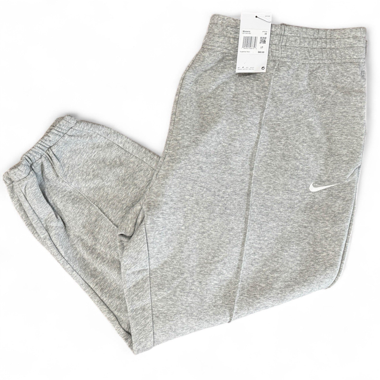 Nike Women's Essential Fleece Pants (Grey) - 3X (Plus Size) - New ~ DH1045 063 - Trendiez U ♥ 
