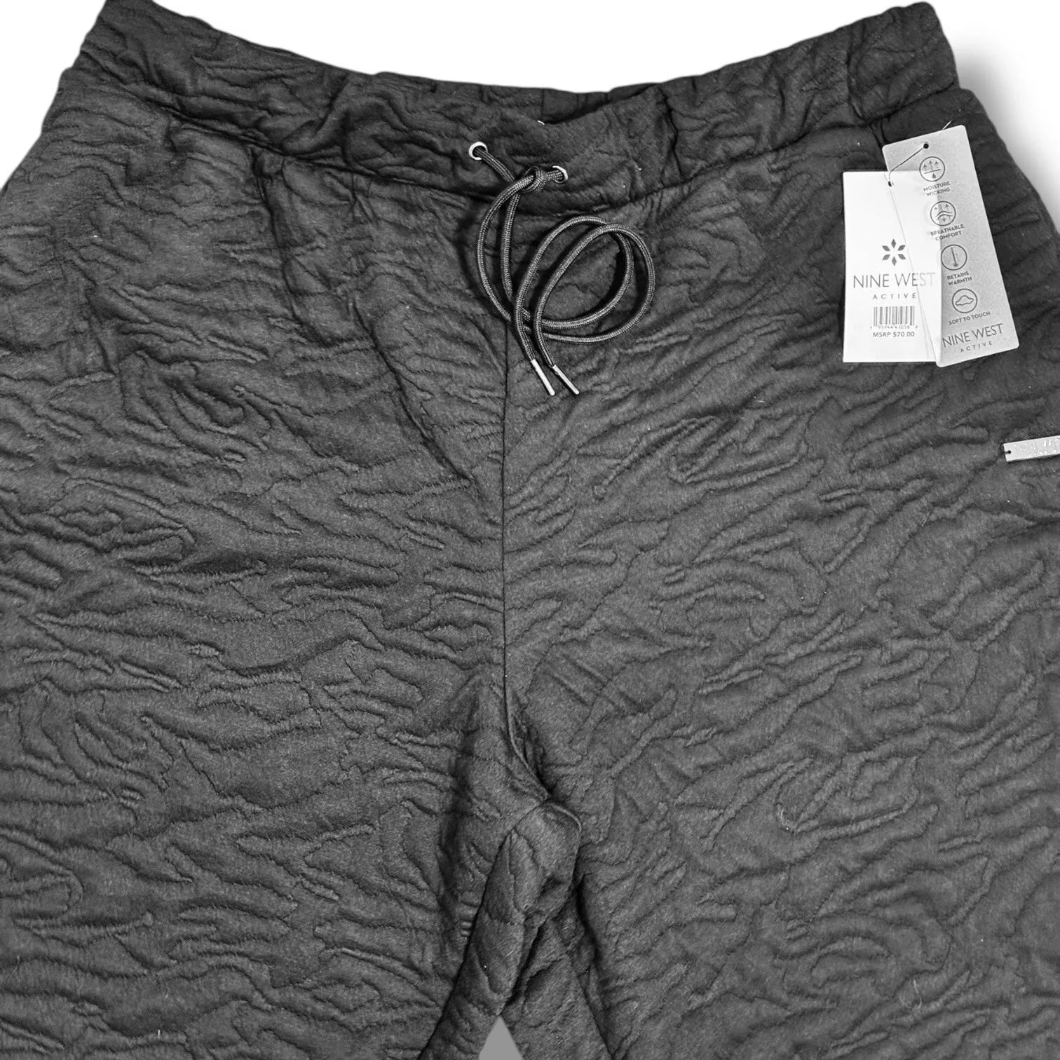 Nine West Pants Womens 2X Black Salutation Textured Jogger Pull On - Trendiez U ♥ 